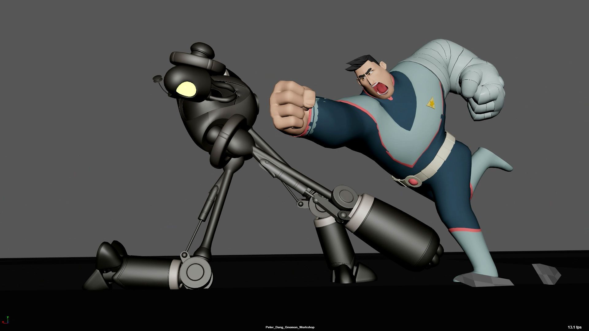 Animating a Complex Fight Action Sequence in Maya
